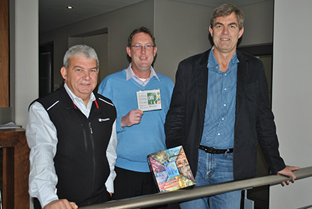 From Left the right: Ronnie Taljaard, Barry Theunissen and Adriaan Scheeres.