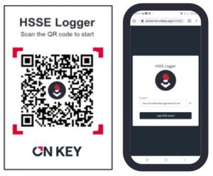 HSSE Logger with QR code